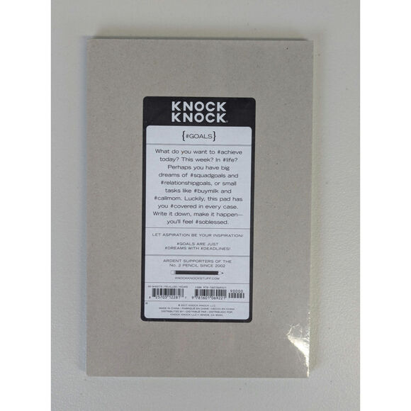 Knock Knock To Do Notepad Goals Daily Weekly Planner Gift Humor Graduation Fun - Picture 2 of 3